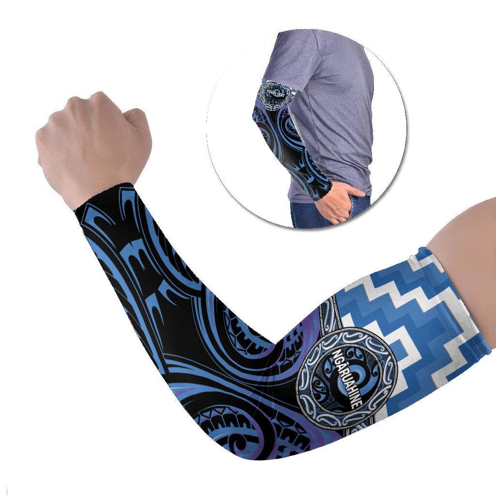 Aotearoa Ngaruahine Personalised Arm Sleeves Maori Iwi Poutama Puhoro Tattoo