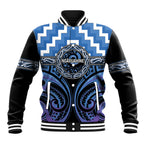 Aotearoa Ngaruahine Personalised Baseball Jacket Maori Iwi Poutama Puhoro Tattoo