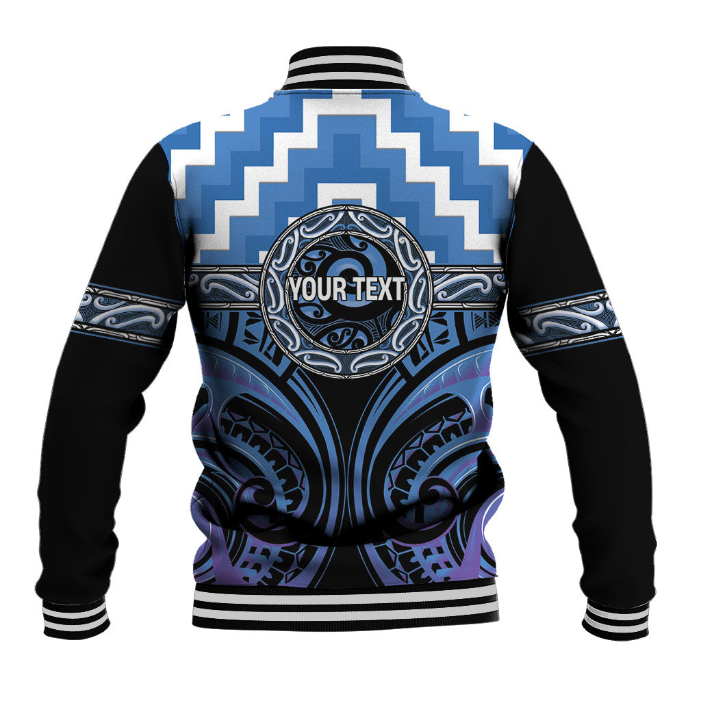 Aotearoa Ngaruahine Personalised Baseball Jacket Maori Iwi Poutama Puhoro Tattoo