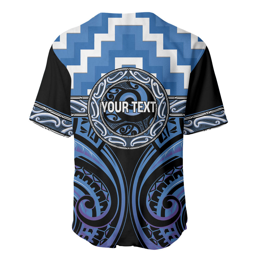 Aotearoa Ngaruahine Personalised Baseball Jersey Maori Iwi Poutama Puhoro Tattoo