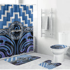 Aotearoa Ngaruahine Bathroom Set Maori Iwi Poutama Puhoro Tattoo