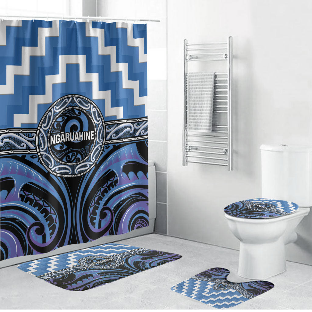 Aotearoa Ngaruahine Bathroom Set Maori Iwi Poutama Puhoro Tattoo