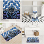 Aotearoa Ngaruahine Bathroom Set Maori Iwi Poutama Puhoro Tattoo