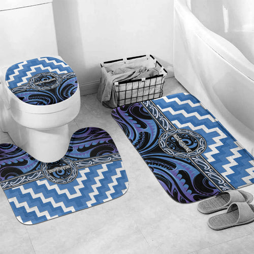 Aotearoa Ngaruahine Bathroom Set Maori Iwi Poutama Puhoro Tattoo