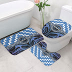 Aotearoa Ngaruahine Bathroom Set Maori Iwi Poutama Puhoro Tattoo