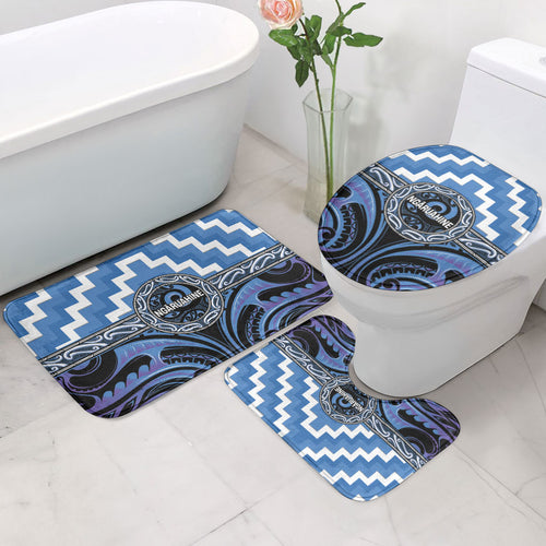 Aotearoa Ngaruahine Bathroom Set Maori Iwi Poutama Puhoro Tattoo