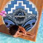 Aotearoa Ngaruahine Beach Blanket Maori Iwi Poutama Puhoro Tattoo