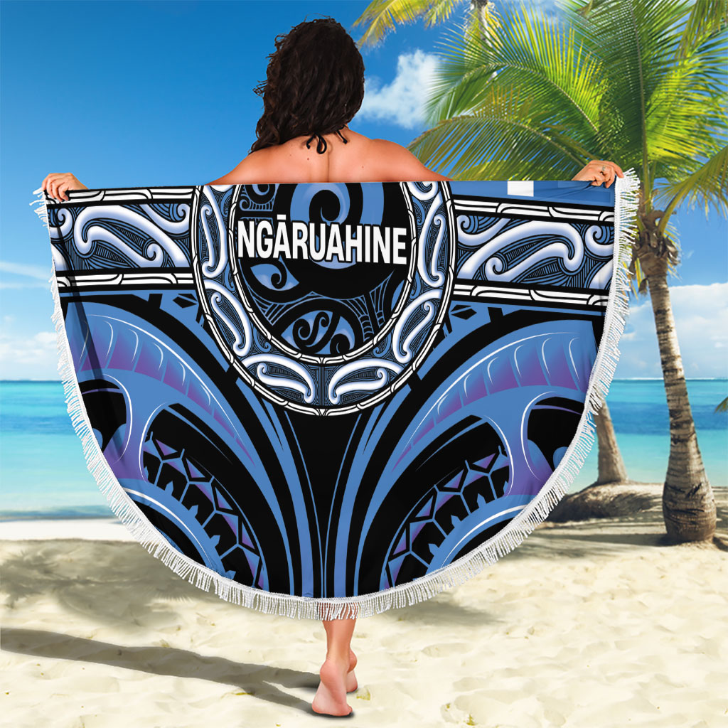 Aotearoa Ngaruahine Beach Blanket Maori Iwi Poutama Puhoro Tattoo