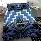 Aotearoa Ngaruahine Bedding Set Maori Iwi Poutama Puhoro Tattoo