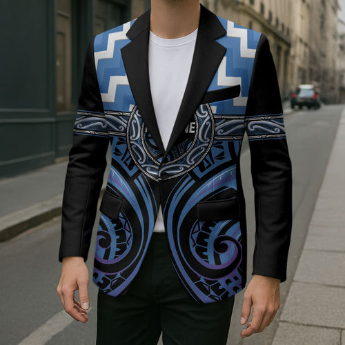 Aotearoa Ngaruahine Personalised Blazer Maori Iwi Poutama Puhoro Tattoo