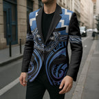 Aotearoa Ngaruahine Personalised Blazer Maori Iwi Poutama Puhoro Tattoo