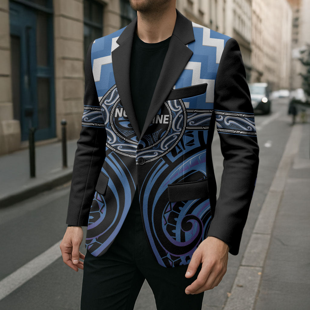 Aotearoa Ngaruahine Personalised Blazer Maori Iwi Poutama Puhoro Tattoo