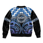 Aotearoa Ngaruahine Personalised Bomber Jacket Maori Iwi Poutama Puhoro Tattoo