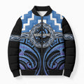Aotearoa Ngaruahine Personalised Bomber Puffer Jacket Maori Iwi Poutama Puhoro Tattoo