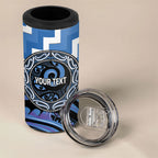 Aotearoa Ngaruahine Personalised 4 in 1 Can Cooler Tumbler Maori Iwi Poutama Puhoro Tattoo