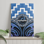 Aotearoa Ngaruahine Canvas Wall Art Maori Iwi Poutama Puhoro Tattoo