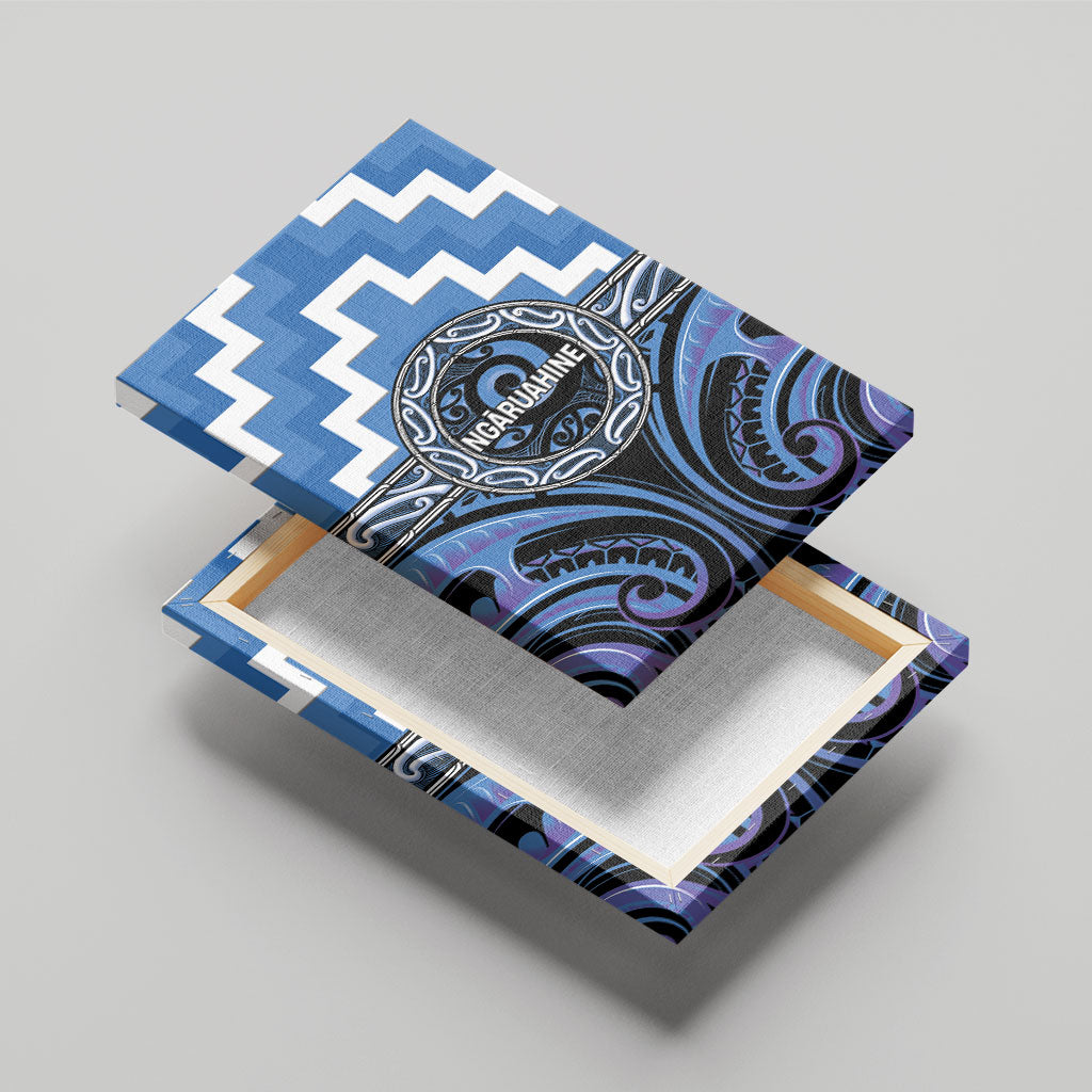 Aotearoa Ngaruahine Canvas Wall Art Maori Iwi Poutama Puhoro Tattoo