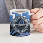 Aotearoa Ngaruahine Personalised Ceramic Mug Maori Iwi Poutama Puhoro Tattoo