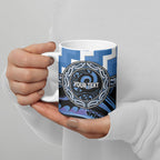 Aotearoa Ngaruahine Personalised Ceramic Mug Maori Iwi Poutama Puhoro Tattoo