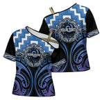 Aotearoa Ngaruahine Personalised Cross Shoulder Shirt Maori Iwi Poutama Puhoro Tattoo