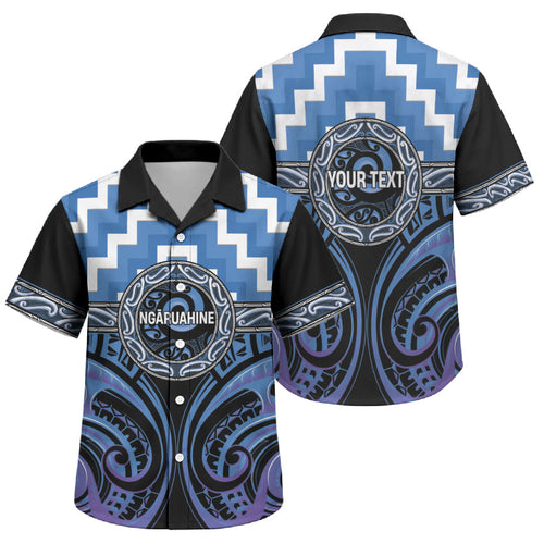 Aotearoa Ngaruahine Personalised Family Matching Summer Maxi Dress and Hawaiian Shirt Maori Iwi Poutama Puhoro Tattoo