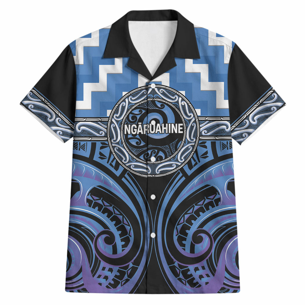 Aotearoa Ngaruahine Personalised Hawaiian Shirt Maori Iwi Poutama Puhoro Tattoo