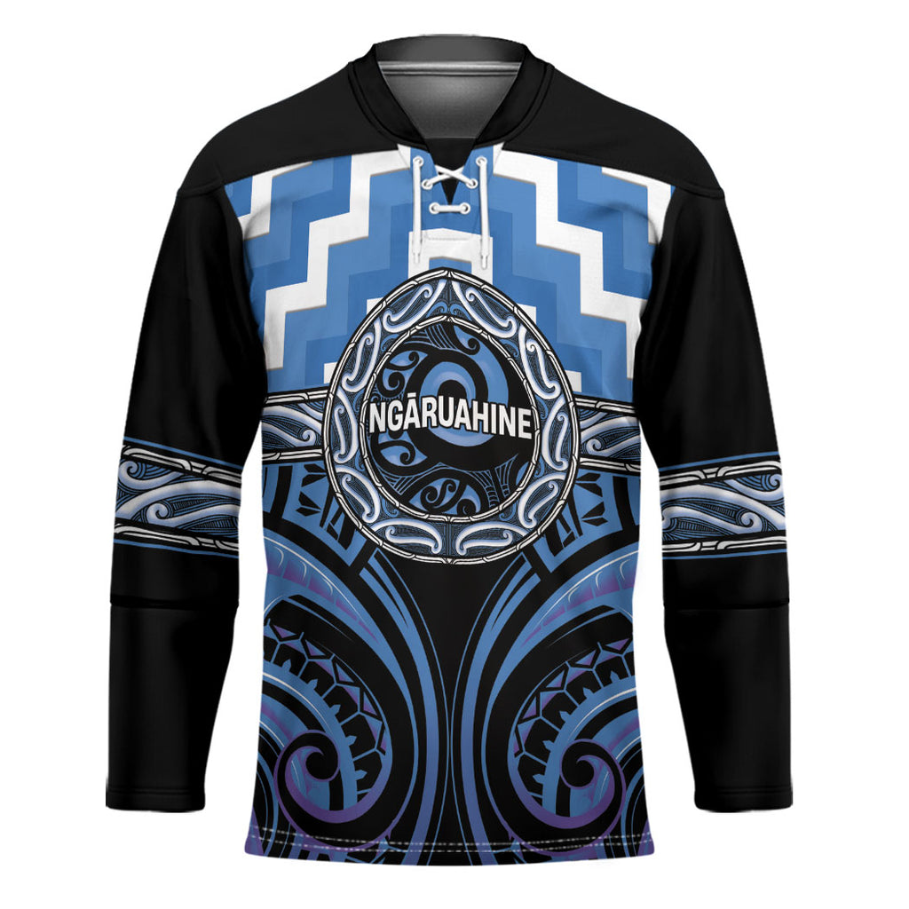 Aotearoa Ngaruahine Personalised Hockey Jersey Maori Iwi Poutama Puhoro Tattoo