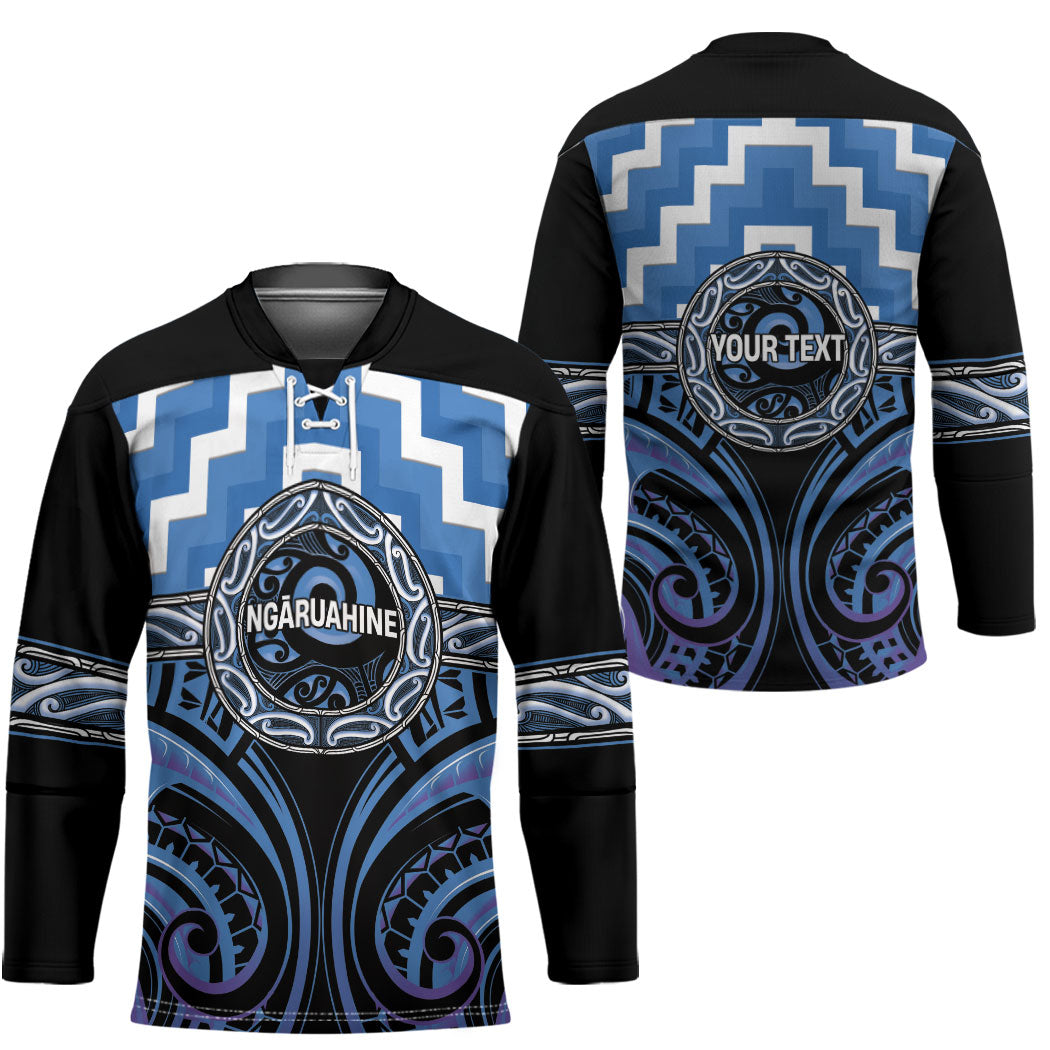 Aotearoa Ngaruahine Personalised Hockey Jersey Maori Iwi Poutama Puhoro Tattoo