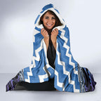 Aotearoa Ngaruahine Hooded Blanket Maori Iwi Poutama Puhoro Tattoo