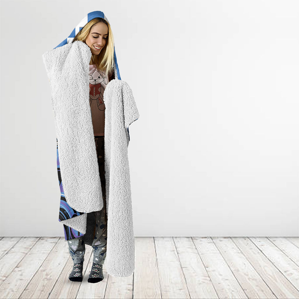 Aotearoa Ngaruahine Hooded Blanket Maori Iwi Poutama Puhoro Tattoo