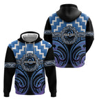 Aotearoa Ngaruahine Personalised Hoodie Maori Iwi Poutama Puhoro Tattoo