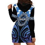 Aotearoa Ngaruahine Personalised Hoodie Dress Maori Iwi Poutama Puhoro Tattoo