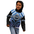 Aotearoa Ngaruahine Personalised Kid Hoodie Maori Iwi Poutama Puhoro Tattoo