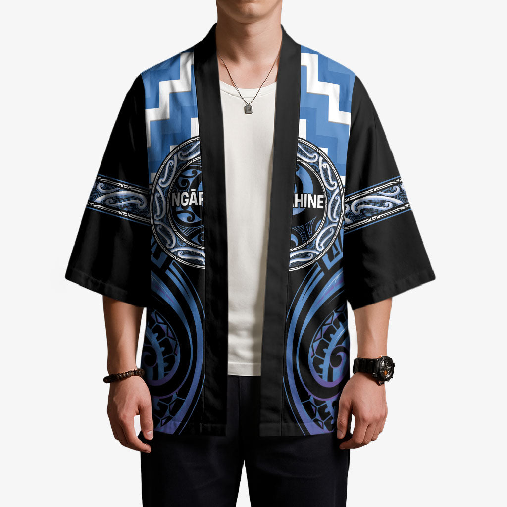 Aotearoa Ngaruahine Personalised Kimono Maori Iwi Poutama Puhoro Tattoo