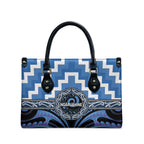 Aotearoa Ngaruahine Leather Bag Maori Iwi Poutama Puhoro Tattoo