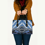 Aotearoa Ngaruahine Leather Bag Maori Iwi Poutama Puhoro Tattoo
