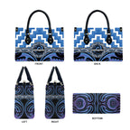 Aotearoa Ngaruahine Leather Bag Maori Iwi Poutama Puhoro Tattoo
