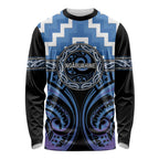 Aotearoa Ngaruahine Personalised Long Sleeve Shirt Maori Iwi Poutama Puhoro Tattoo