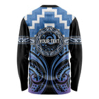 Aotearoa Ngaruahine Personalised Long Sleeve Shirt Maori Iwi Poutama Puhoro Tattoo