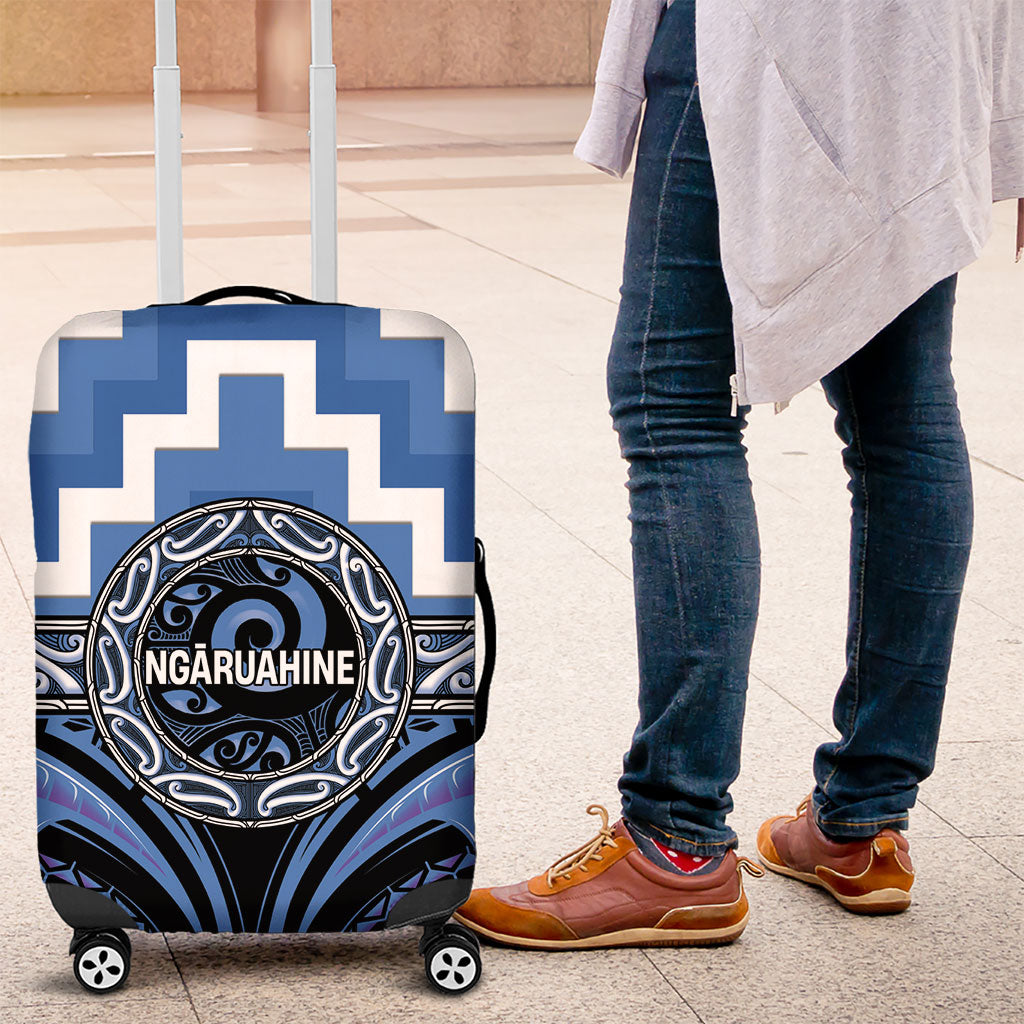 Aotearoa Ngaruahine Luggage Cover Maori Iwi Poutama Puhoro Tattoo