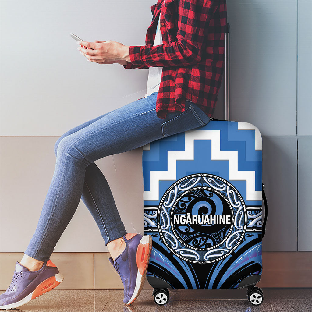 Aotearoa Ngaruahine Luggage Cover Maori Iwi Poutama Puhoro Tattoo
