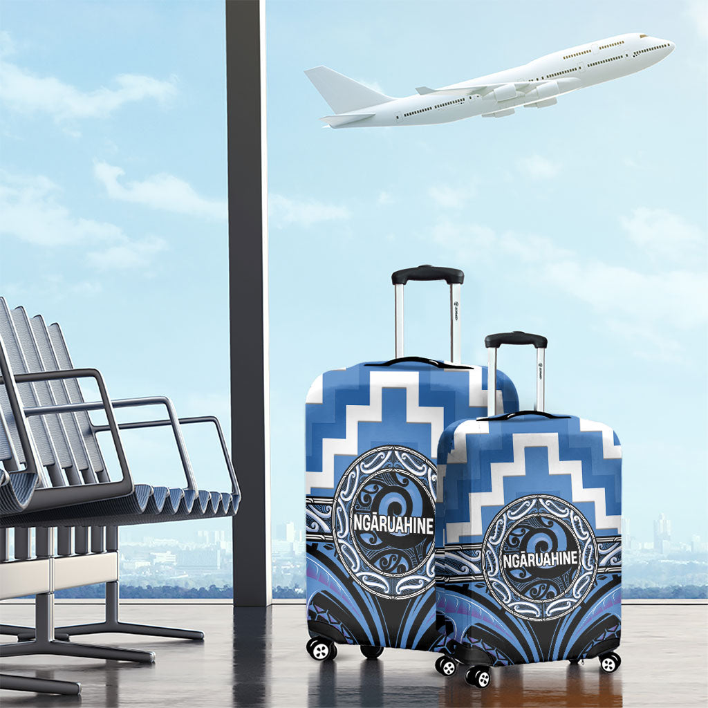 Aotearoa Ngaruahine Luggage Cover Maori Iwi Poutama Puhoro Tattoo