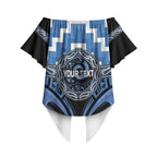 Aotearoa Ngaruahine Personalised Off Shoulder Wrap Waist Top Maori Iwi Poutama Puhoro Tattoo