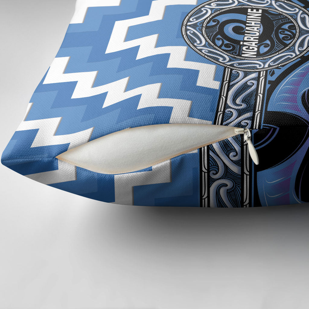 Aotearoa Ngaruahine Pillow Cover Maori Iwi Poutama Puhoro Tattoo