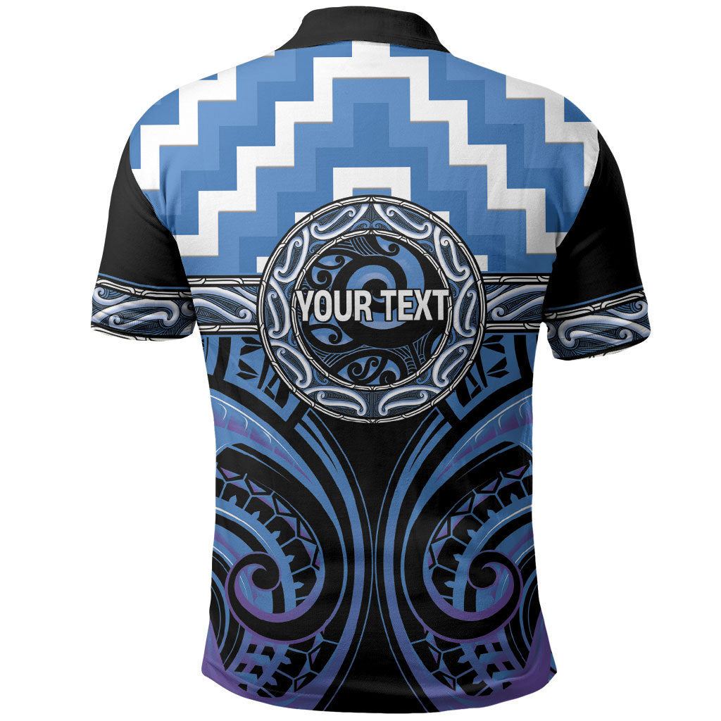 Aotearoa Ngaruahine Personalised Polo Shirt Maori Iwi Poutama Puhoro Tattoo