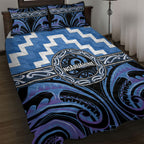 Aotearoa Ngaruahine Quilt Bed Set Maori Iwi Poutama Puhoro Tattoo