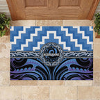 Aotearoa Ngaruahine Rubber Doormat Maori Iwi Poutama Puhoro Tattoo