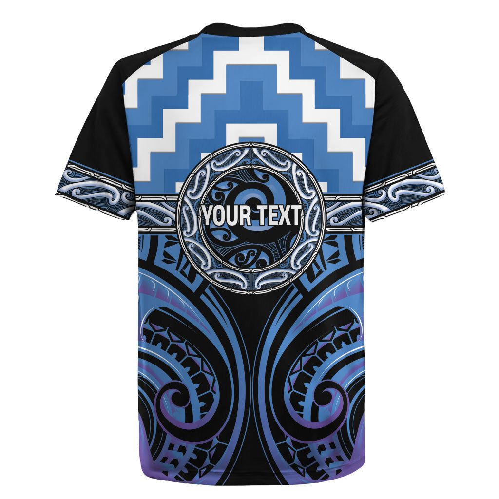 Aotearoa Ngaruahine Personalised Rugby Jersey Maori Iwi Poutama Puhoro Tattoo
