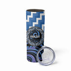 Aotearoa Ngaruahine Personalised Skinny Tumbler Maori Iwi Poutama Puhoro Tattoo