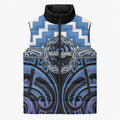 Aotearoa Ngaruahine Personalised Sleeveless Puffer Jacket Maori Iwi Poutama Puhoro Tattoo